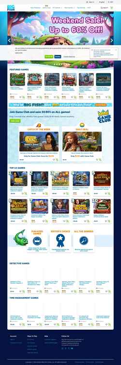 Zrzut ekranu www.bigfishgames.com