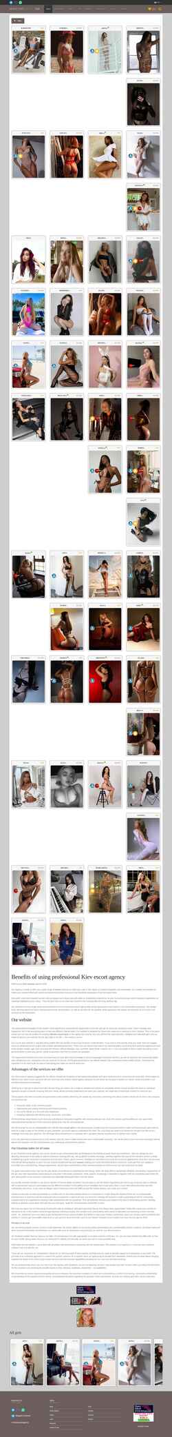 Captura de pantalla kievescortsagency.com