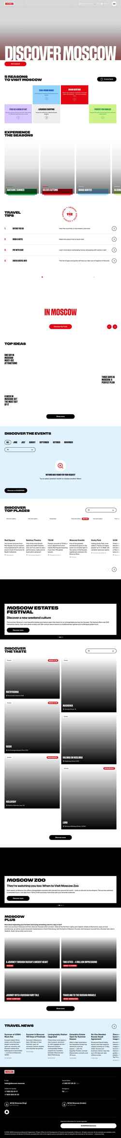 Schermata discover.moscow