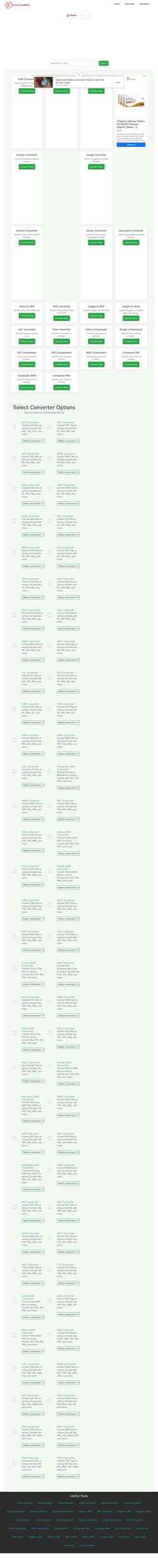 Снимак екрана convertilovepdf.com