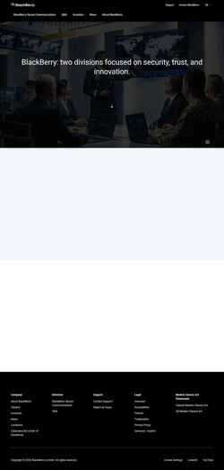 Screenshot www.blackberry.com