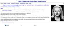 Снимак екрана www.cathypope.com