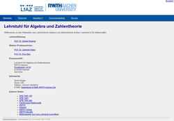 Снимак екрана www.math.rwth-aachen.de