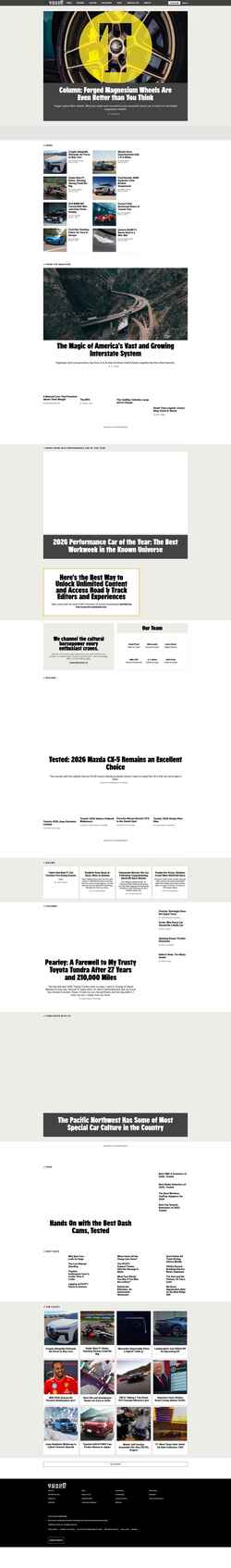 Στιγμιότυπο οθόνης www.roadandtrack.com