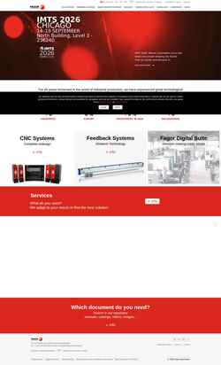 Snimka zaslona www.fagorautomation.com