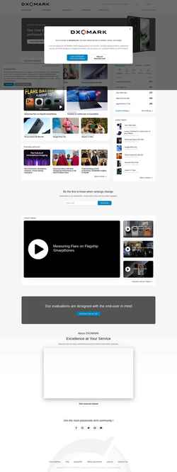 Снимак екрана www.dxomark.com