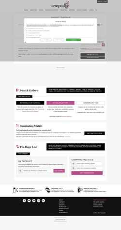 Screenshot www.temptalia.com