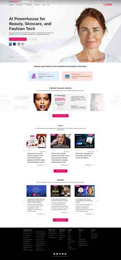 Schermafbeelding www.perfectcorp.com