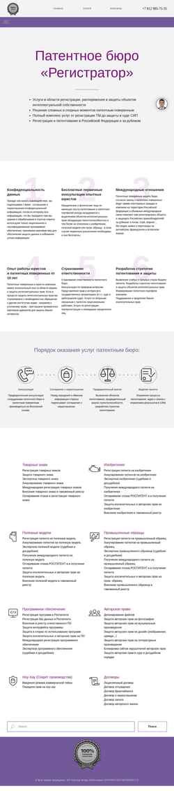 Snímek obrazovky www.reg.spb.ru