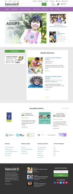 Captura de pantalla www.rainbowkids.com