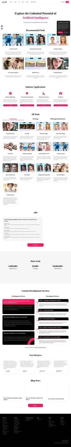 Captură de ecran www.ailabtools.com