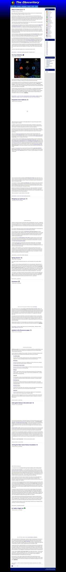 Skärmdump obscuritory.com