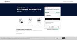 Снимак екрана bloatwareremover.com