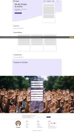Снимак екрана www.causes.com