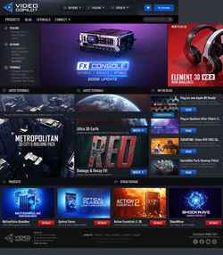 Képernyőkép www.videocopilot.net