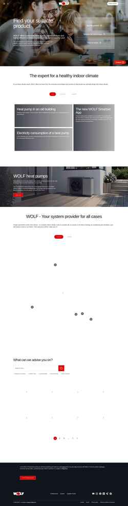 Screenshot www.wolf.eu