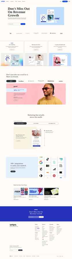 Captura de pantalla www.yotpo.com