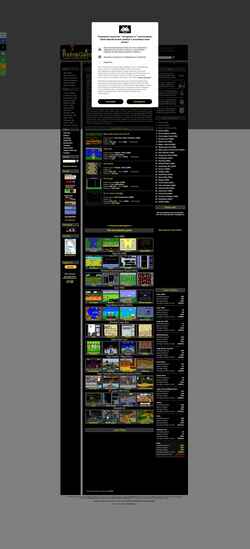 Captura de pantalla www.retrogames.cz