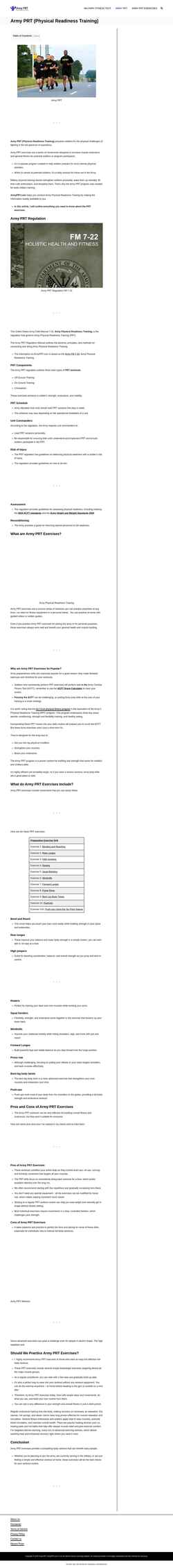 Screenshot www.armyprt.com