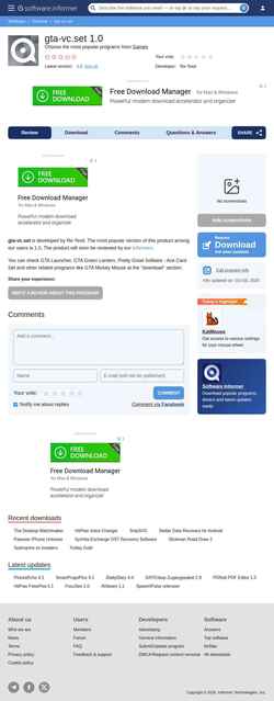 Screenshot gta-vc-set.software.informer.com