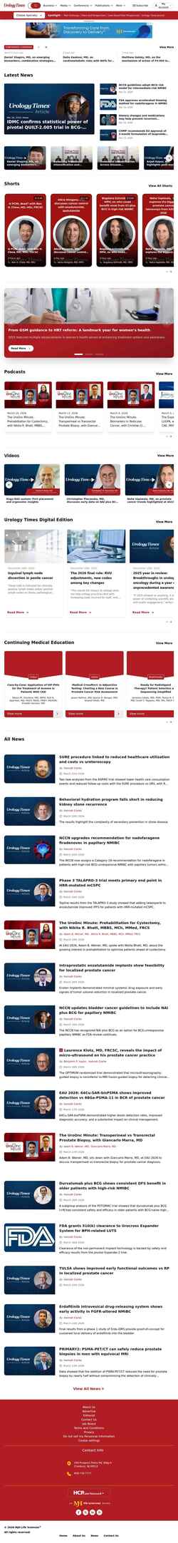 Captura de pantalla www.urologytimes.com