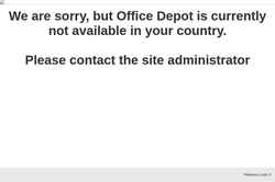 Posnetek zaslona www.officedepot.com