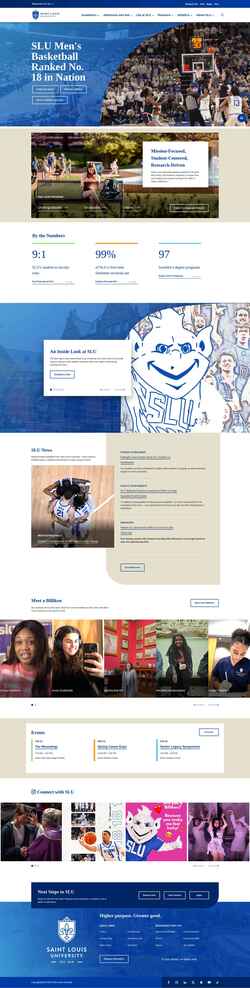 Captura de pantalla www.slu.edu