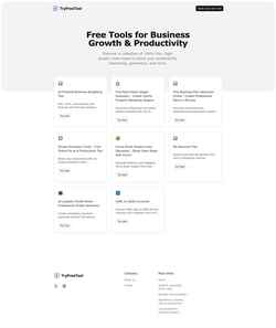 Screenshot tryfreetool.com