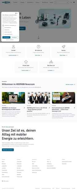 Ekraanipilt www.ansmann.de