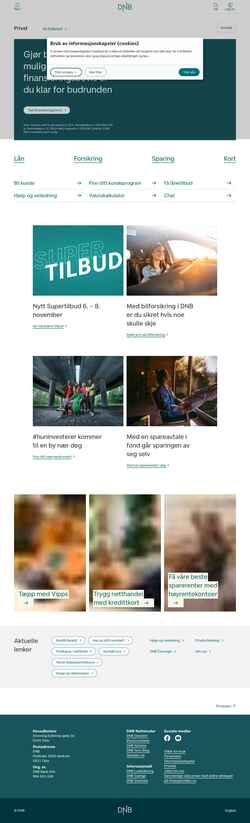 Zrzut ekranu www.dnb.no