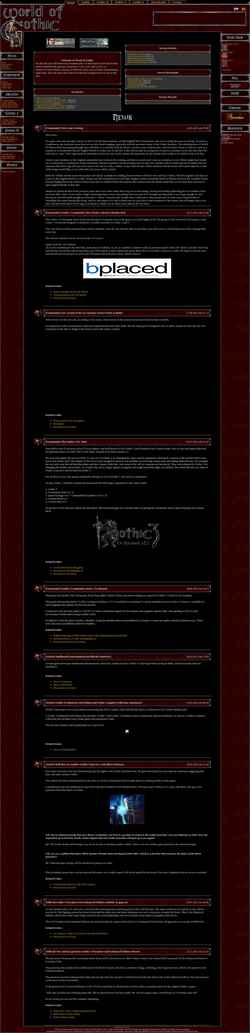 Snímek obrazovky worldofgothic.com