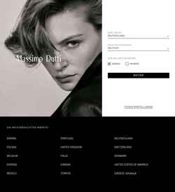 Snímek obrazovky www.massimodutti.com