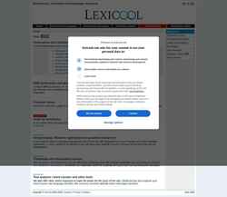 Snímek obrazovky www.lexicool.com