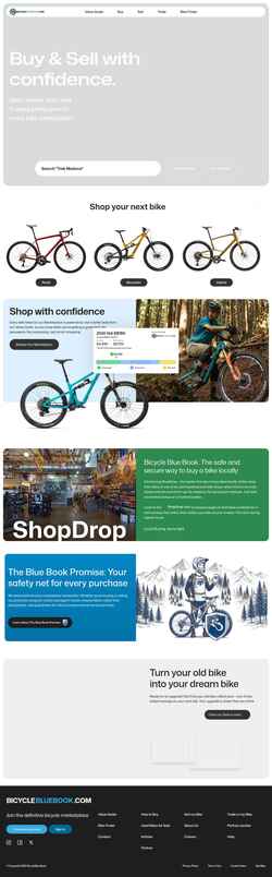 Στιγμιότυπο οθόνης www.bicyclebluebook.com