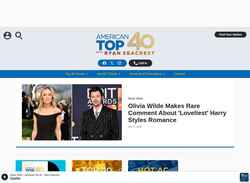 Captura de pantalla www.americantop40.com