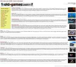 Captura de pantalla www.old-games.com