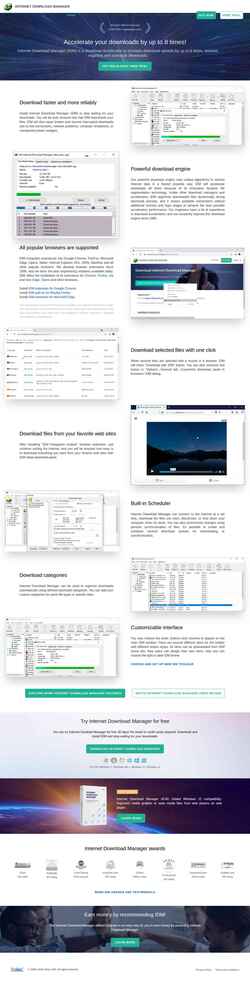 Captura de pantalla www.internetdownloadmanager.com