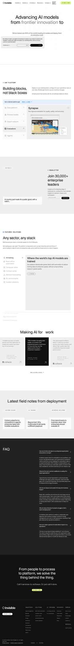 Captura de tela invisibletech.ai