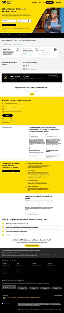Captura de pantalla www.westernunion.com