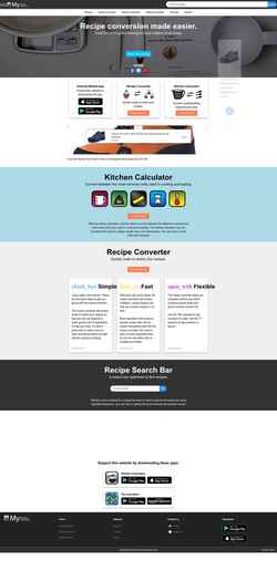 Ekran görüntüsü mykitchencalculator.com