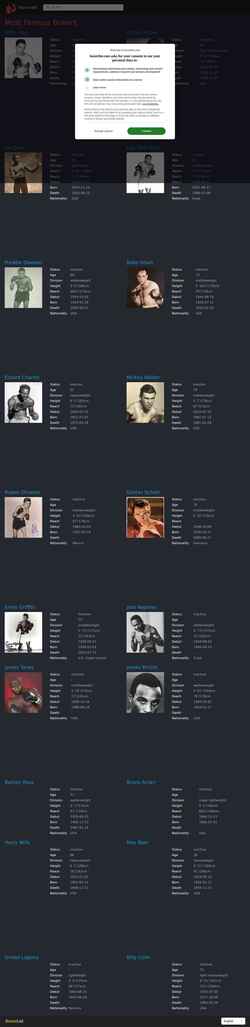 Screenshot boxerlist.com