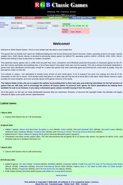 Captură de ecran classicdosgames.com