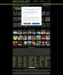 Captura de pantalla www.arcadeset.com