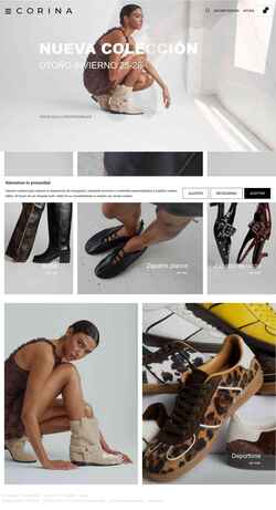 Skjermdump corinashoes.com