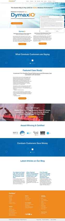 Снимак екрана condusiv.com
