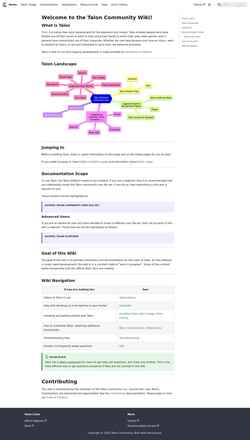 Screenshot talon.wiki