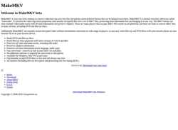 Снимак екрана www.makemkv.com
