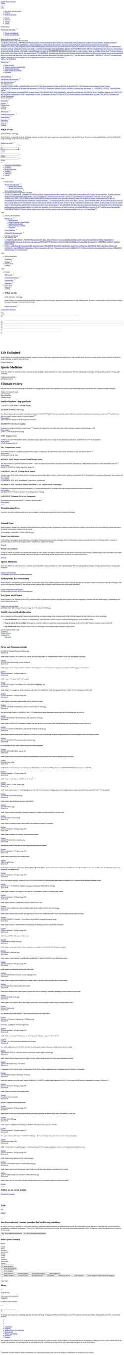 Screenshot www.smith-nephew.com