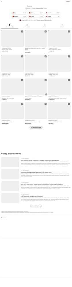 Skærmbillede www.sreality.cz