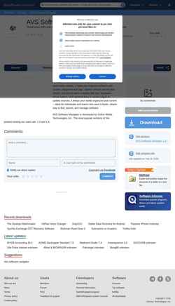 Snímka obrazovky avs-software-navigator.software.informer.com